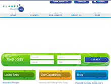 Tablet Screenshot of planet-healthcare.com